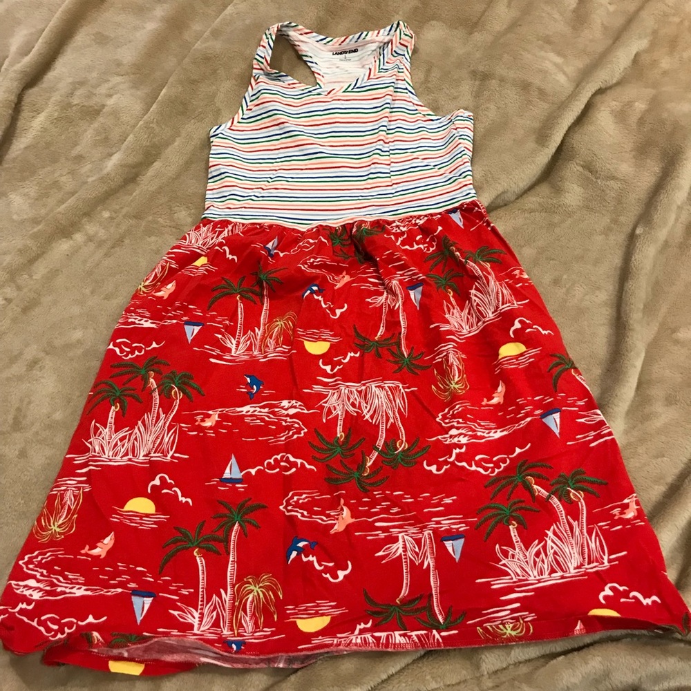 ‼️KIDS SALE‼️ 🐬 Sz L Lands End Summer Dress